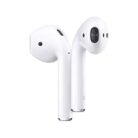 Apple AirPods 2nd Generation wireless earbuds in white with built-in microphones
