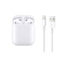 Apple AirPods 2nd Generation wireless earbuds in white with built-in microphones