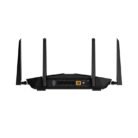 Netgear Nighthawk AX5 AX4200 WiFi 6 router with four external antennas.