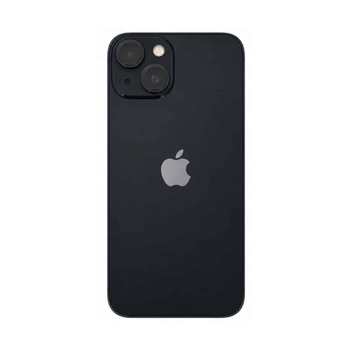 iPhone 14 Back Apple iPhone 14 128GB in Midnight showing the rear design with dual-camera system, carrier unlocked, professionally tested, and in excellent condition.