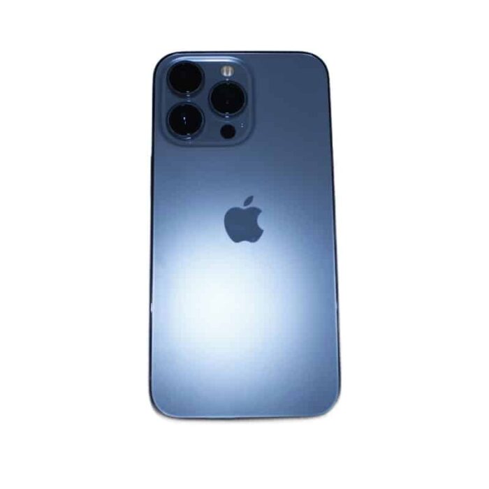 Apple iPhone Pro smartphone with 128GB storage and triple rear camera system.