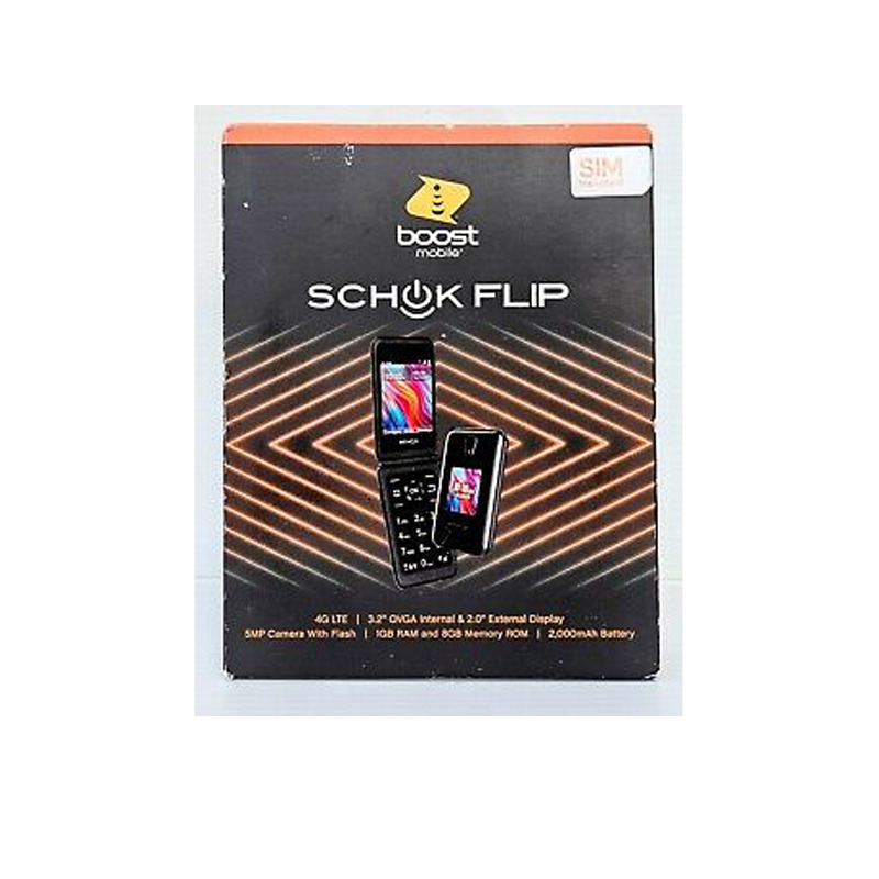 Boost Mobile QualityOne Schok Flip 8GB, Black - Prepaid Phone